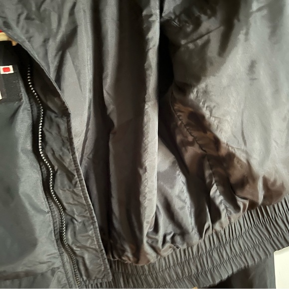 ❌SOLD-DEPOP❌ Vintage Harley Davidson Racing Bomber Jacket Medium Black/Orange - Picture 10 of 16